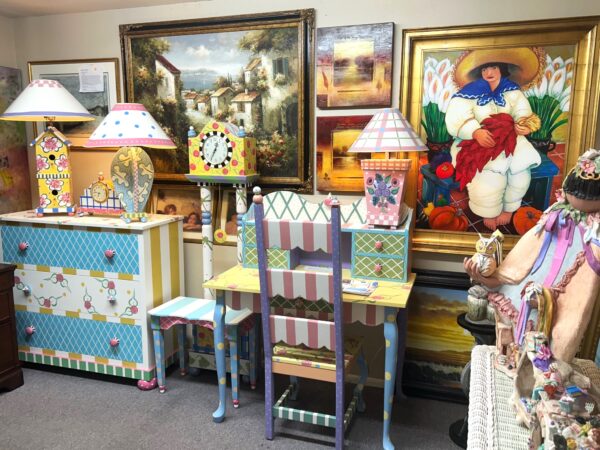 Ten piece set, Hand painted furniture by Shannon McGraw $4950