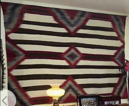 Native American Navajo Chief's Design Blanket $9900 (Appraisal Included)