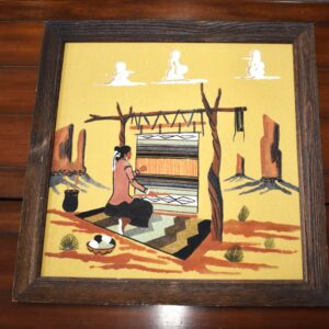 Navajo Woman Weaving,  by Sloan 18"x18"$250