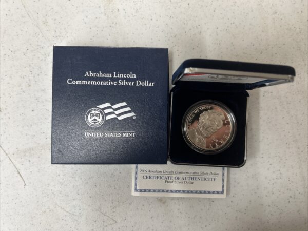 2009 Abraham Lincoln Silver Dollar $90