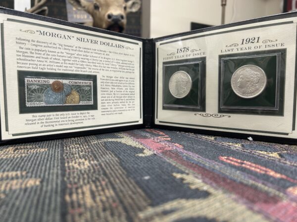 First and Last "Morgan" Silver Dollars $199