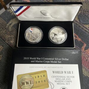 World War 1 Silver Coin Set $120 Marine Corp