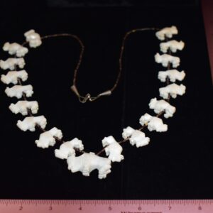 White Buffalo Fetish Necklace $1800