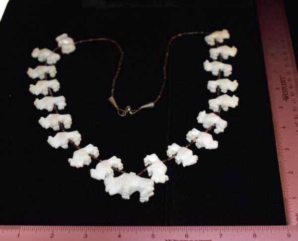 White Buffalo Fetish Necklace $1800